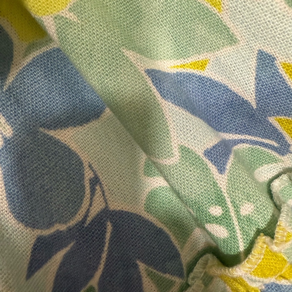 En Creme Floral Dress - Blue and Yellow - Picture 4 of 4